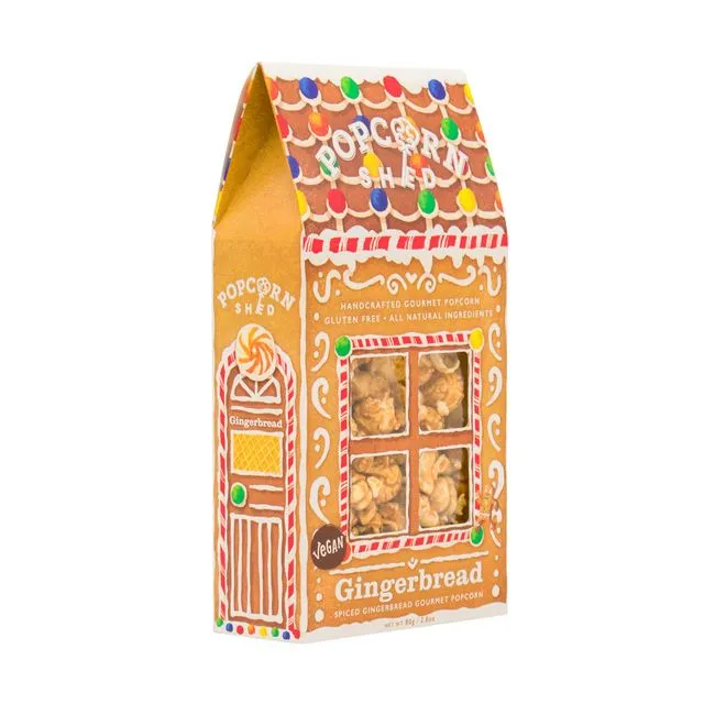 Gingerbread Popcorn Shed 80g: Case of 10