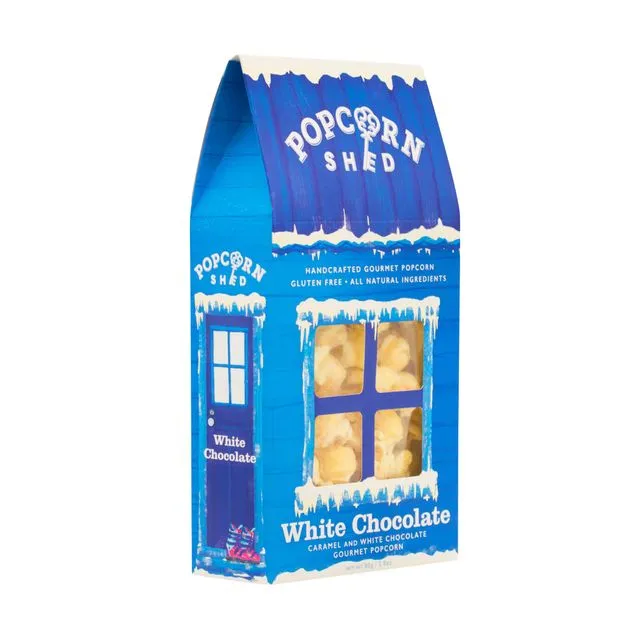 White Chocolate Gourmet Popcorn Shed 80g: Case of 10