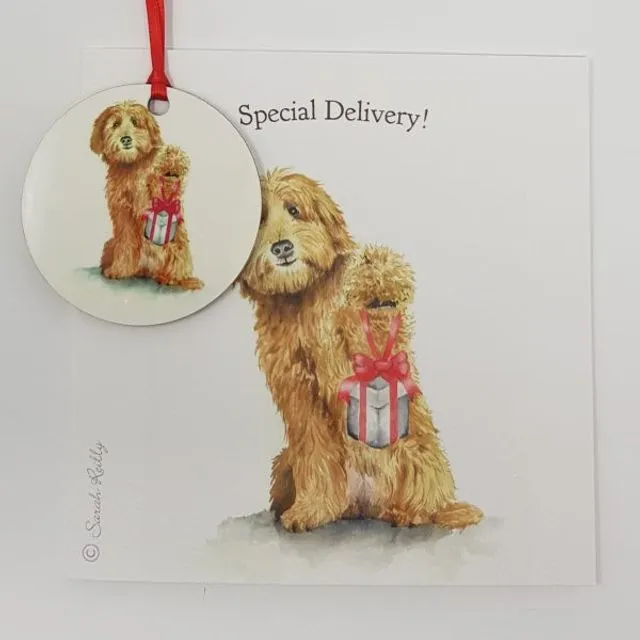 Special Delivery Bauble Card
