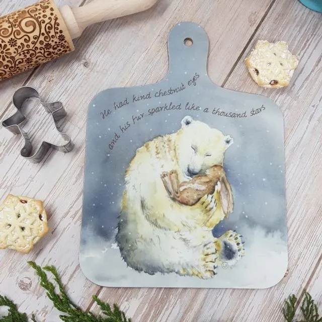 Snow Bear and the Magic Book Mini Chopping Board