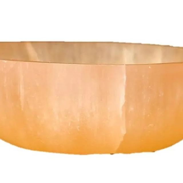 Orange Selenite Bowl 3.5"-4" D