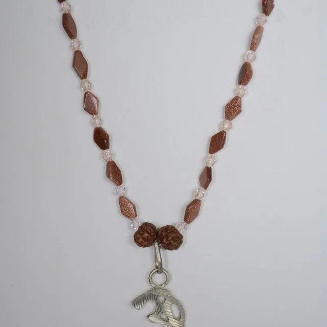 Necklace with silver pendant
