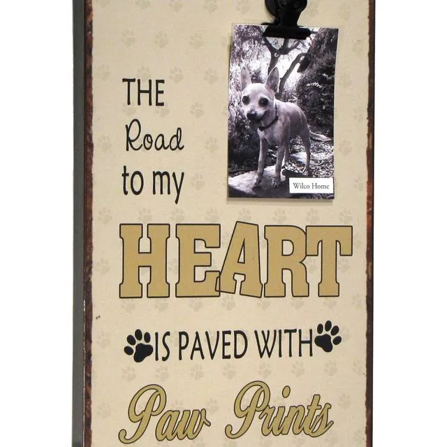 The Road To My Heart Is Paved W / Clip Plaque