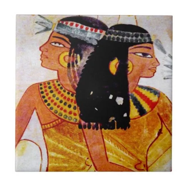 Reproduction Ancient Egyptian Art Ceramic Tile