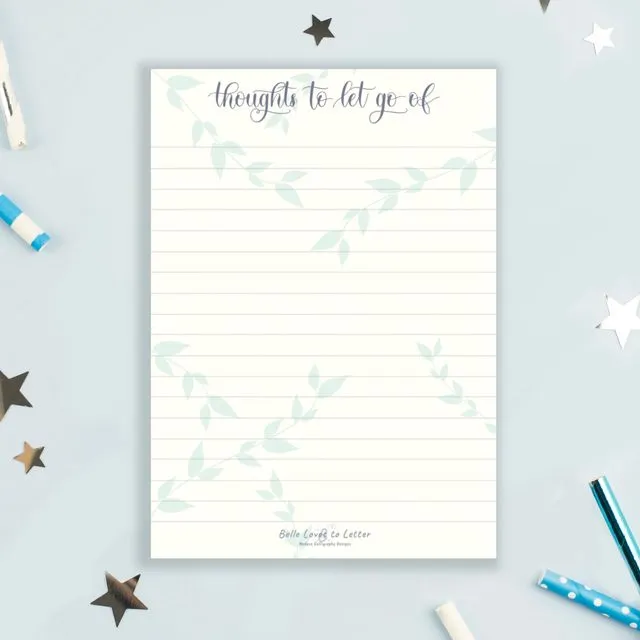 A5 Thoughts To Let Go Of Illustrated Notepad