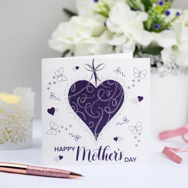 Pretty Glitter Mother’s Day Card