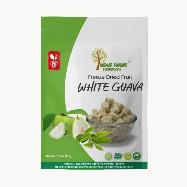 100% Pure Freeze Dried White Guava Fruit, 0.7 oz