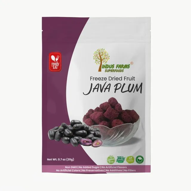 100% Pure Freeze Dried Java Plum, Ready-to-Eat, GMO-Free, Paleo, Vegan, No Refined Sugars