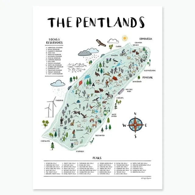 Pentland Hills Map