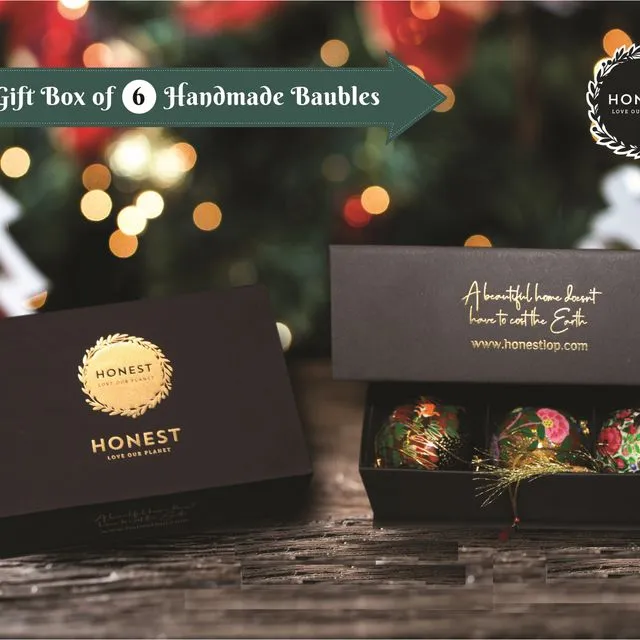 Luxury 6 Box of Handmade Baubles