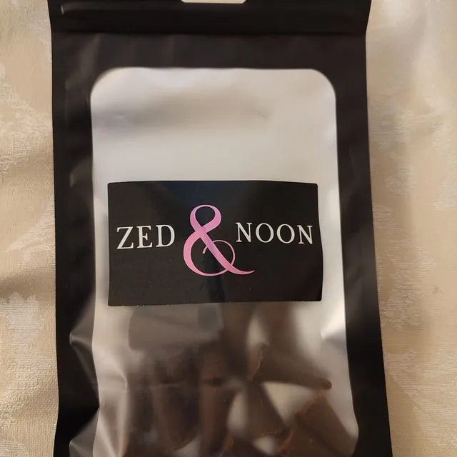 Luxury Incense Cones in Zip Lock Pouch Nectarine Blossom Handmade by Zed & Noon