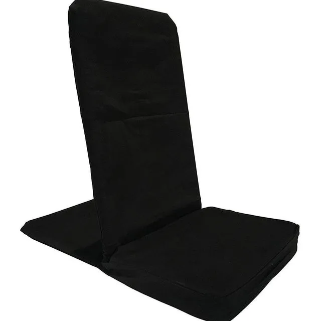 Reclining & Folding  Meditation  easy floor beach Chair - Black