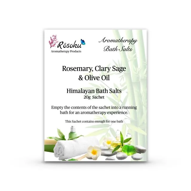 Rosemary, Clary Sage and Olive Oil Bath Sachet (Clarity)