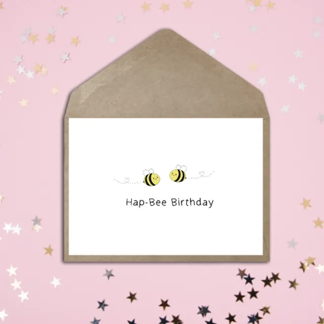 Hap-Bee Birthday Card