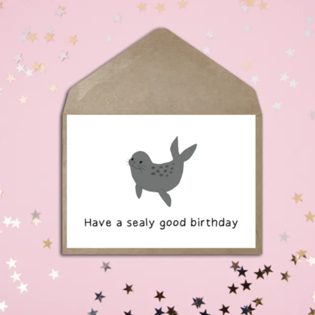 Cute Seal Birthday Card