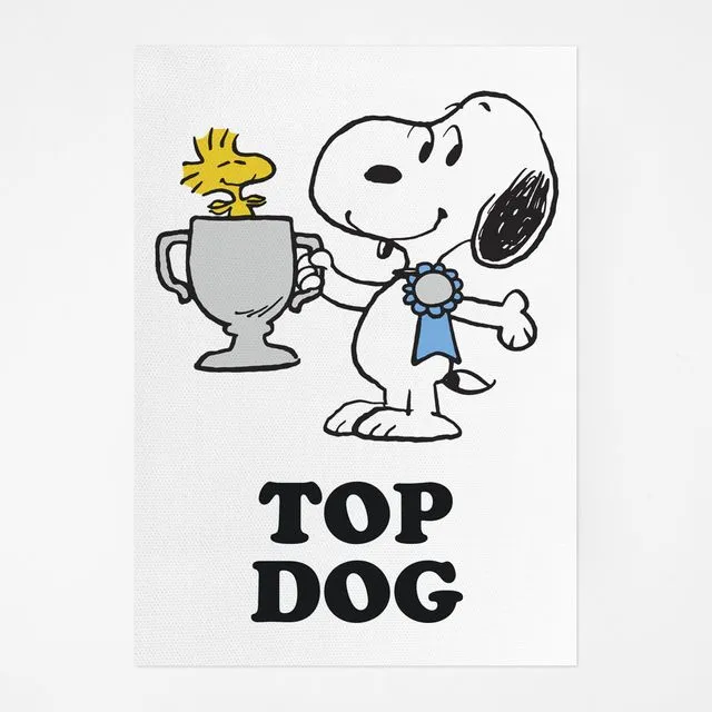 Peanuts Top Dog Tea Towel