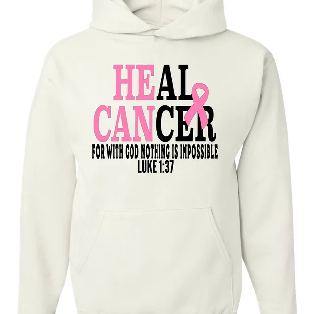 Heal Cancer Awareness White Hoodie