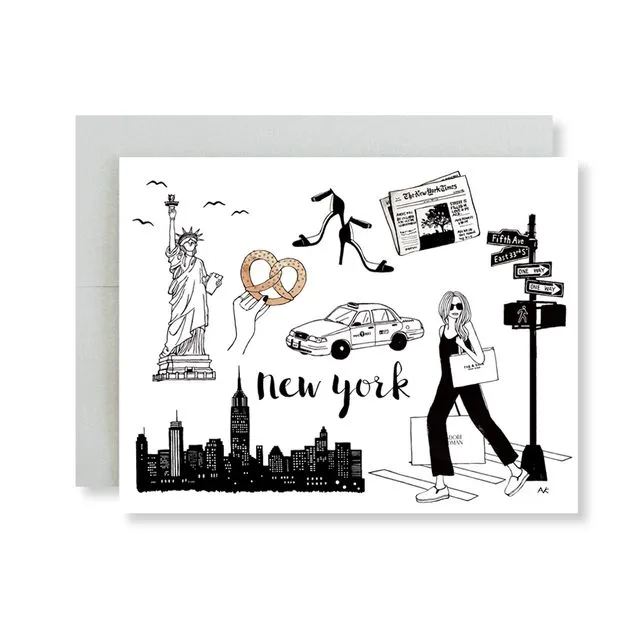 New York City Illustration Card