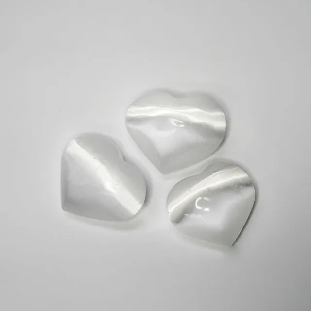 Selenite White Heart 5-6cm