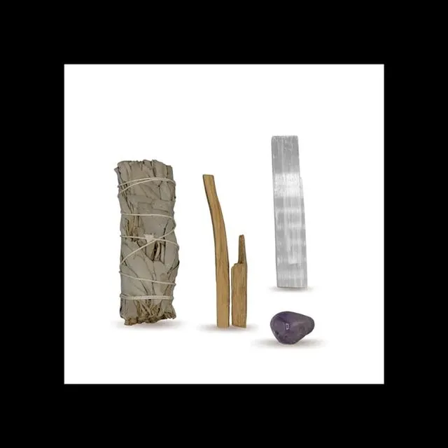 Energy Cleansing Smudge Kits w/ Amethyst