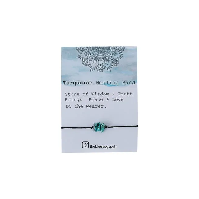 Turquoise Wish Bracelet with an Affirmation