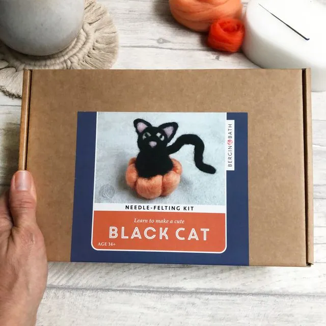 Needle Felting Kit - Black Cat
