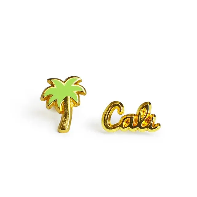 Palm Tree & Cali Earrnigs