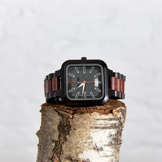 The Hickory - Handmade Vegan Wood Watch