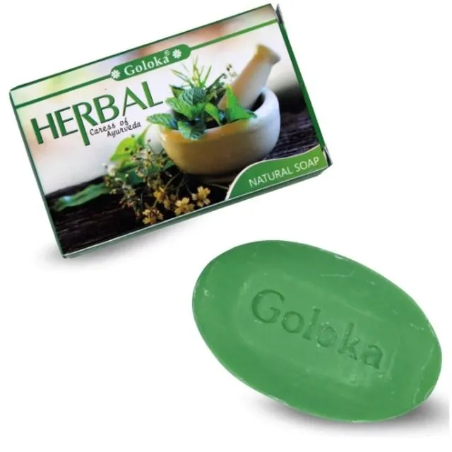 Goloka Nag Champa Herbal Natural Soap 12 pcs
