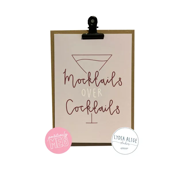 Mocktails Greetings Card | Mental Health Card