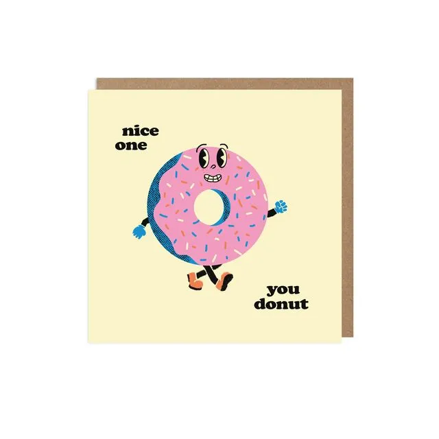 You Donut Retro Congratulations Card Pack of 6