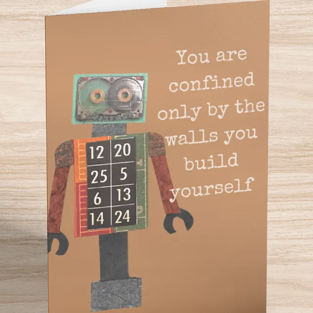 Robot greeting card