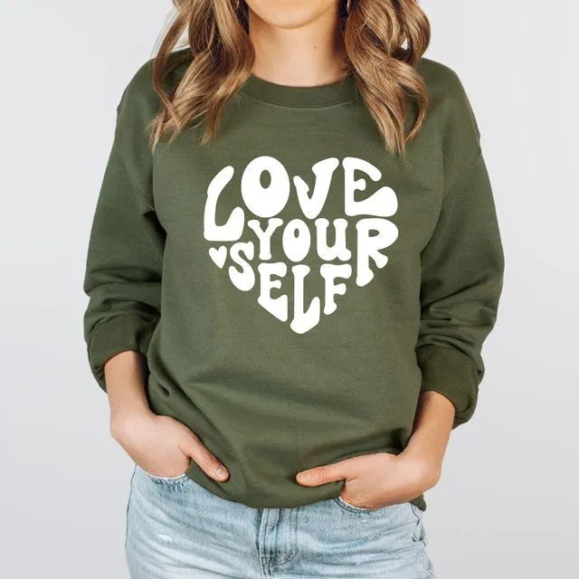 Love Yourself Crewneck Women's Sweatshirt
