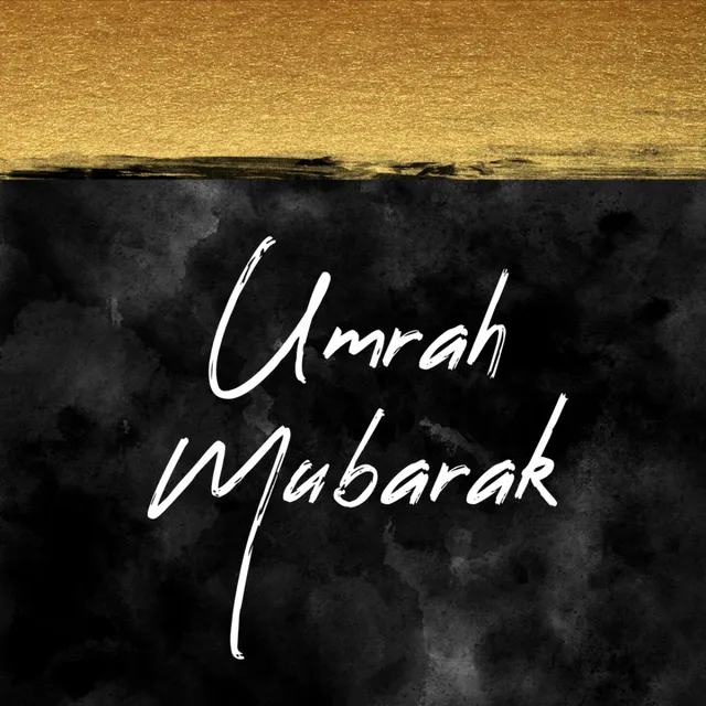Umrah Mubarak Greeting Cards (3pk) - Brushed Gold