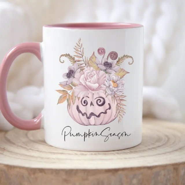Pink Pumpkin Mug