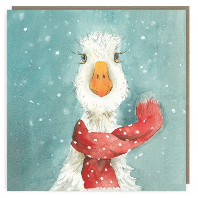 The Christmas Scarf Greeting Card (pack of 6)