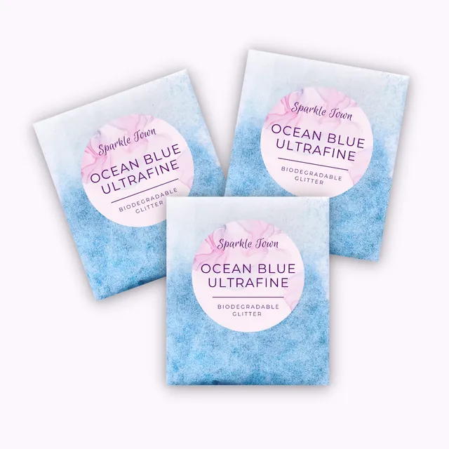 Ocean Blue Ultrafine Biodegradable Glitter