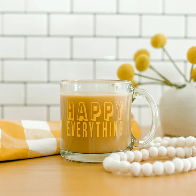 Happy Everything Clear Mug