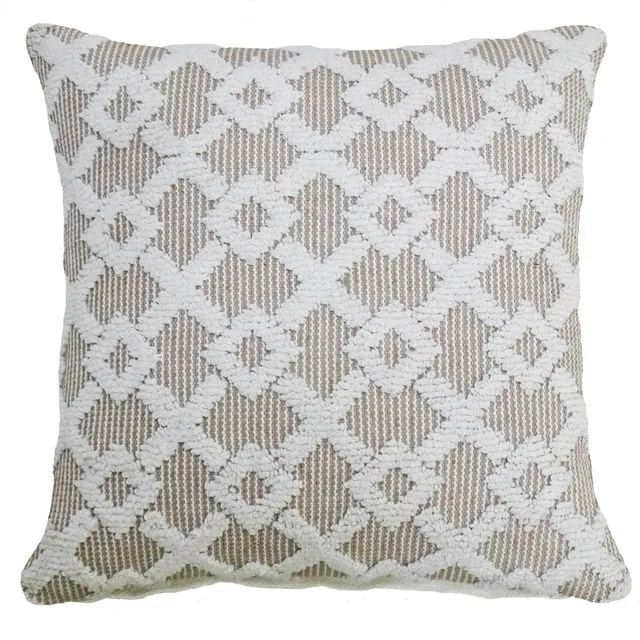 Decorative Accent Throw Pillow with Geo Texture 20"x20"