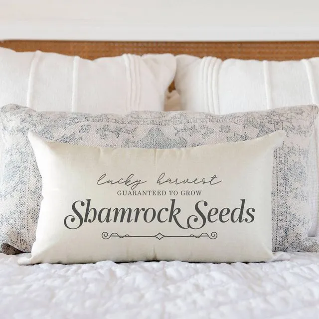 Shamrock Seeds #8 12x20 St Patrick's Day Pillow Cover