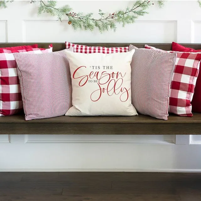 Tis the Season to be Jolly #8 Pillow Cover 17x17 inch