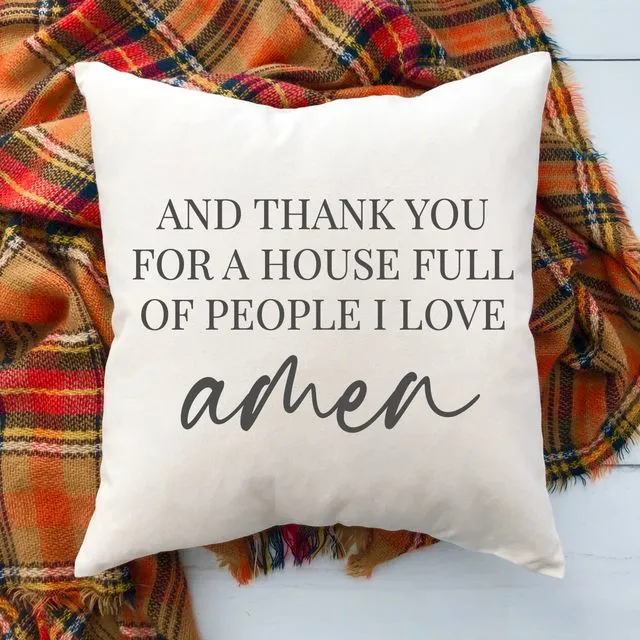 Thank you...Amen Pillow Cover 18x18" #16