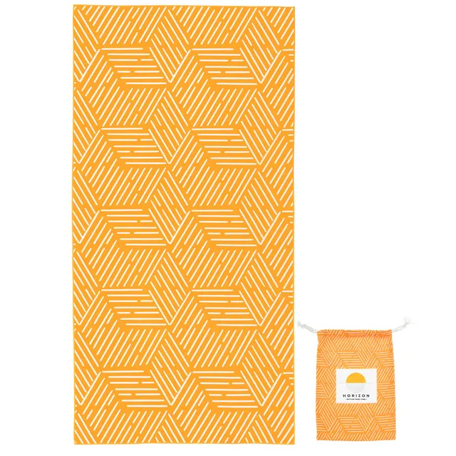 Tangerine Orange 100% Recycled Quick Dry Travel Towel