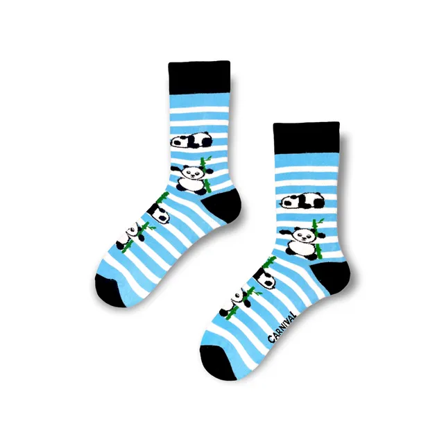 Carnival Socks Panda | Men and Women Novelty Socks | Pair Funky Socks | Fun Colourful Novelty Silly Cotton Socks | Best Funny Crazy Happy Gifts for Him and for Her
