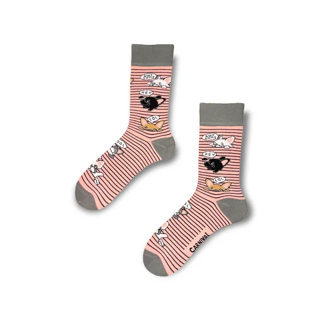 Carnival Socks Puppies | Men and Women Novelty Socks | Pair Funky Socks | Fun Colourful Novelty Silly Cotton Socks | Best Funny Crazy Happy Gifts for Him and for Her