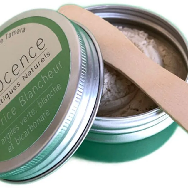 Whiteness toothpaste with green and white clays and bicarbonate certified BIO COSMOS