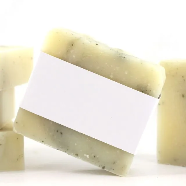 Refreshing peppermint soap - white label - 90g