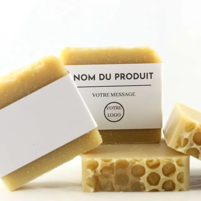 Silky honey soap - white label - 90g