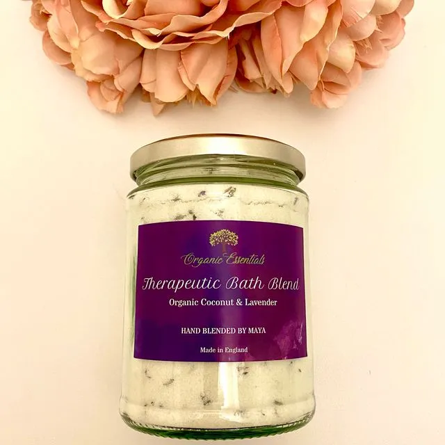 Luxury Therapeutic Bath Blend - Supreme Serenity - Organic Coconut & Lavender