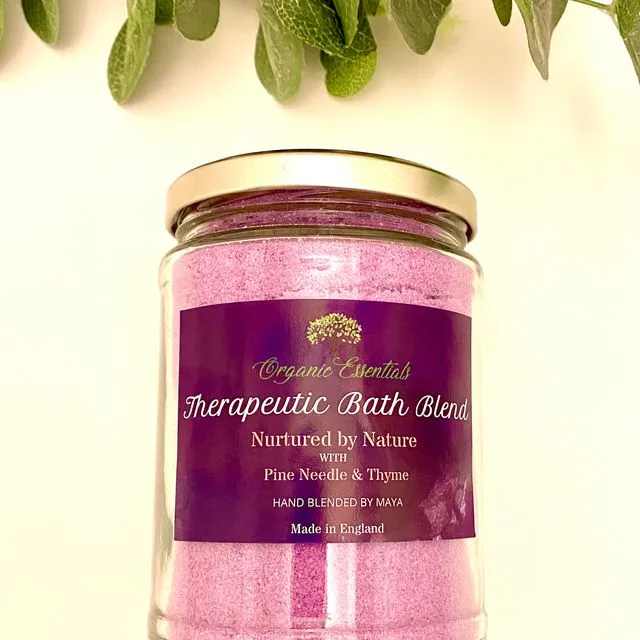 Luxury Therapeutic Bath Blend - Nurtured by Nature - Pine Needle &amp; Thyme Essential Oils